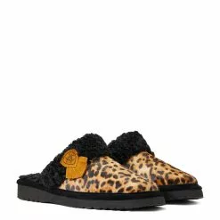 Ariat Ladies Jackie Square Toe Cheetah Hair On Slippers 10039061 -Wildwest Store F21 WMS WEST 10039061 medial