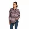 Ariat® Ladies Rebar DuraStretch™ Flannel Plaid Work Shirt 10037475 -Wildwest Store F21 WMS WORK 10037475 front d6a4d28f 0a2d 4ff5 9cc1 091da185a7ca