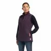 Ariat® Ladies Rebar DuraCanvas™ Plum Perfect Insulated Vest 10037590 -Wildwest Store F21 WMS WORK 10037590 front