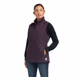 Ariat® Ladies Rebar DuraCanvas™ Plum Perfect Insulated Vest 10037590