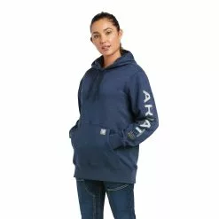 Ariat® Women's Rebar Graphic Navy Hoodie 10037618