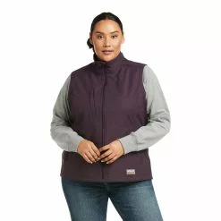 Ariat® Women's Rebar Stretch Plum Perfect Softshell Vest 10037625