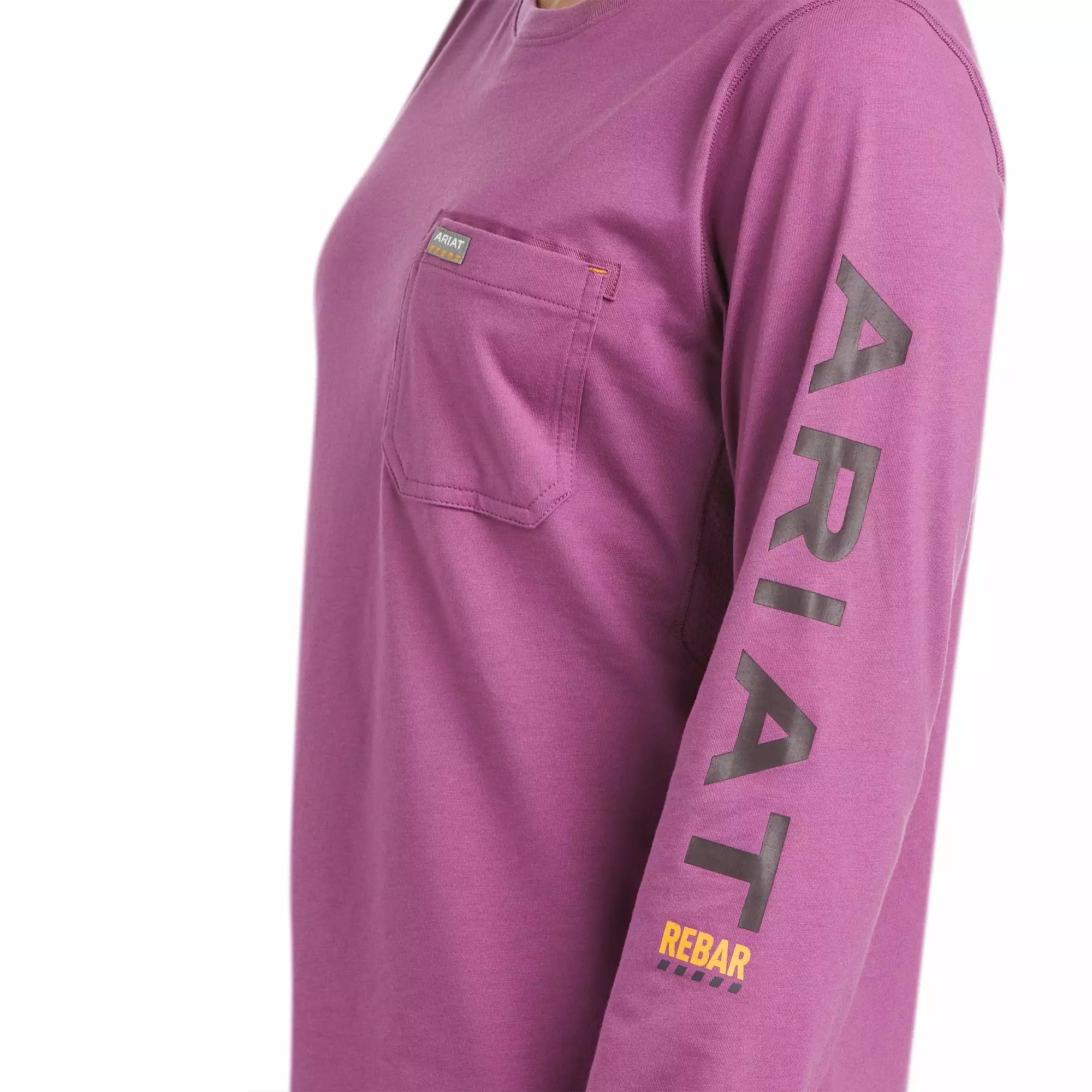 Ariat® Ladies Rebar Workman Logo Amethyst Long Sleeve T-Shirt 10037656 Ariat® Ladies Rebar Workman Logo Amethyst Long Sleeve T-Shirt 10037656 -Wildwest Store F21 WMS WORK 10037656 detail01 1