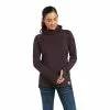 Ariat Ladies Rebar Gridwork Plum Balaclava Baselayer Top 10037677 -Wildwest Store F21 WMS WORK 10037677 front