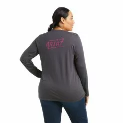 Ariat Women's Rebar Workman High Voltage Grey T-Shirt 10037707 -Wildwest Store F21 WMS WORK 10037707 back plus 1 f0ba4fca 38ed 426d aad9 cf89f674ce35