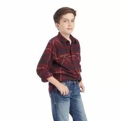 Ariat® Youth Boy's Heath Retro Phantom Snap Down Shirt 10041690