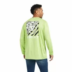 Ariat® Men's Charger Americana Green Heather Graphic T-Shirt 10040992