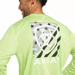 Ariat® Men's Charger Americana Green Heather Graphic T-Shirt 10040992 -Wildwest Store F22 MNS WEST 10040992 detail01