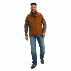 Ariat® Men's Logo 2.0 Chestnut Softshell Vest 10041620 -Wildwest Store F22 MNS WEST 10041620 full