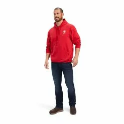 Ariat® Men's 93 Liberty Tango Red Hooded Sweatshirt 10041719 -Wildwest Store F22 MNS WEST 10041719 full