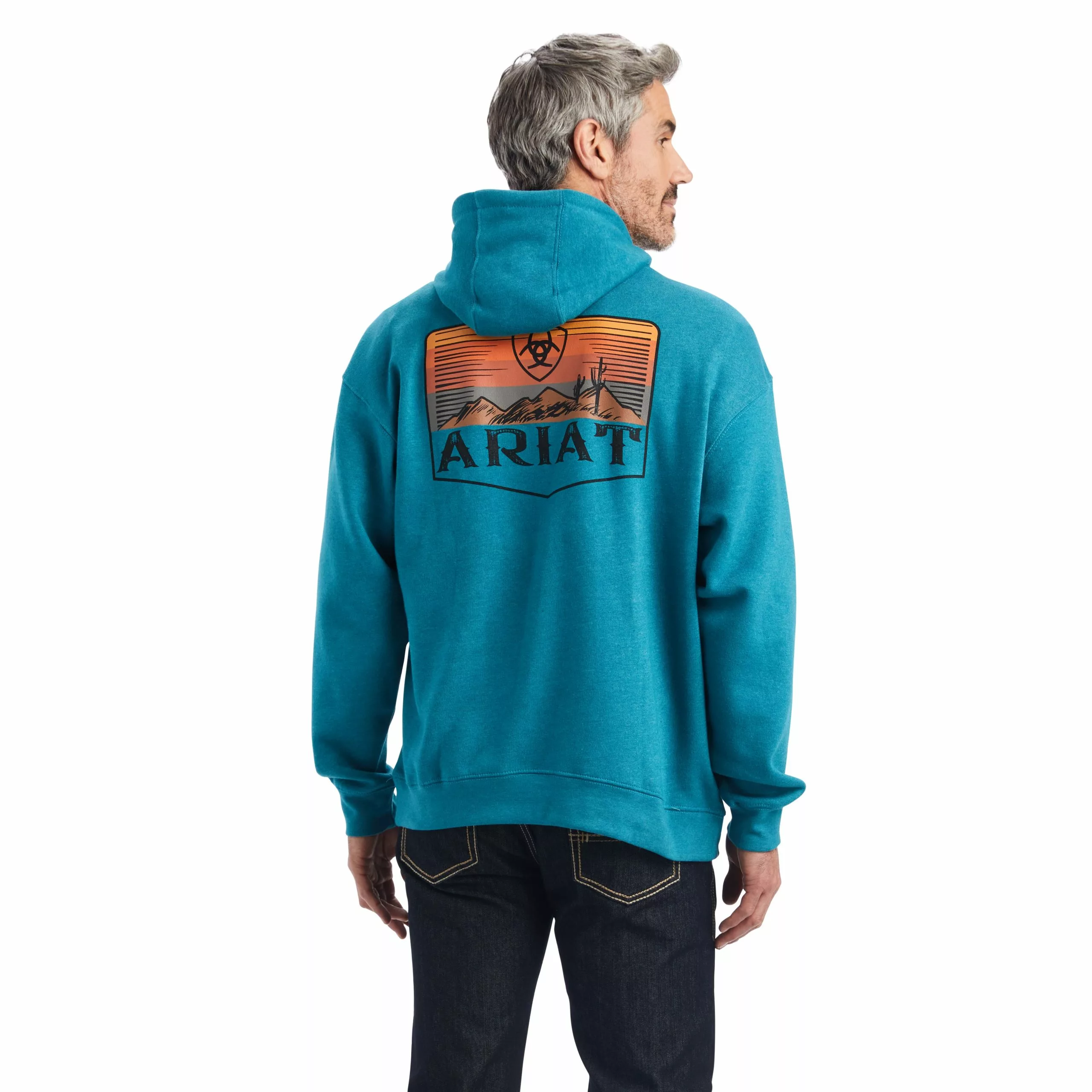 Ariat® Men's Desert Sun Ocean Depths Hooded Sweatshirt 10041726 Ariat® Men's Desert Sun Ocean Depths Hooded Sweatshirt 10041726 -Wildwest Store F22 MNS WEST 10041726 back scaled