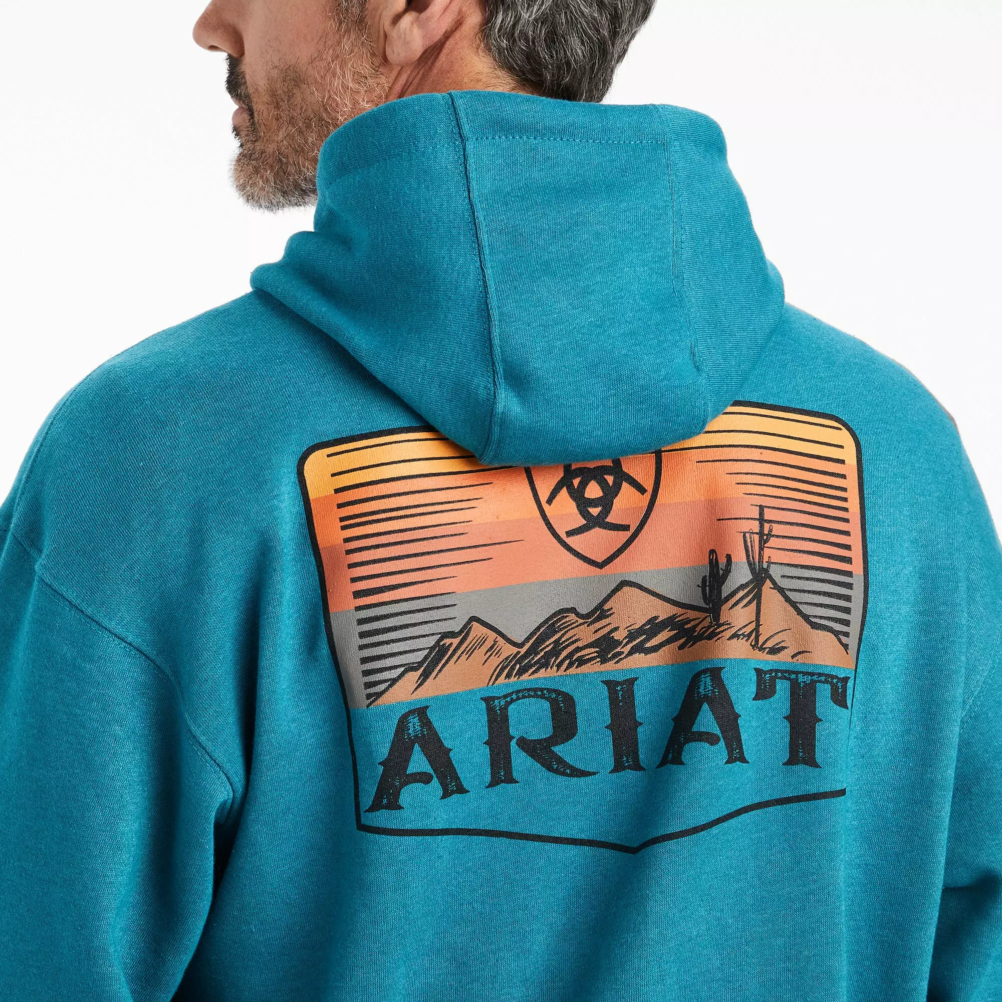 Ariat® Men's Desert Sun Ocean Depths Hooded Sweatshirt 10041726 Ariat® Men's Desert Sun Ocean Depths Hooded Sweatshirt 10041726 -Wildwest Store F22 MNS WEST 10041726 detail01