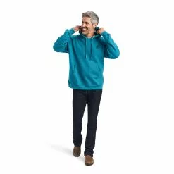 Ariat® Men's Desert Sun Ocean Depths Hooded Sweatshirt 10041726 3 Ariat® Men's Desert Sun Ocean Depths Hooded Sweatshirt 10041726 -Wildwest Store F22 MNS WEST 10041726 full