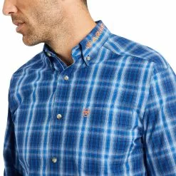 Ariat® Men's Pro Series Team Marcos Classic Blue Shirt 10041786 -Wildwest Store F22 MNS WEST 10041786 detail01
