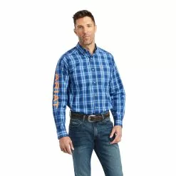 Ariat® Men's Pro Series Team Marcos Classic Blue Shirt 10041786