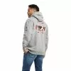 Ariat Men's Heather Grey Chimayo Graphic Pullover Hoodie 10042194 -Wildwest Store F22 MNS WEST 10042194 back