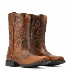 Ariat® Men's Sport Boss Man Rich Cognac Square Toe Boots 10042399 -Wildwest Store F22 MNS WEST 10042399 pair 21e31f99 e3be 4ce7 b694 4c5242399836