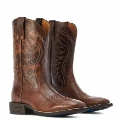 Ariat® Men's Reckoning Smooth Quill& Brown Boots 10042473 -Wildwest Store F22 MNS WEST 10042473 pair