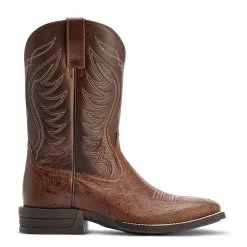 Ariat® Men's Reckoning Smooth Quill& Brown Boots 10042473 -Wildwest Store F22 MNS WEST 10042473 side