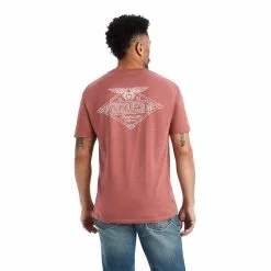Ariat® Men's Work Eagle Short Sleeve Red Clay T-Shirt 10042644