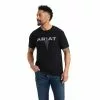 Ariat® Men's Streak Skull Black T-Shirt 10042650