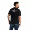 Ariat® Men's Bronc Buster Black T-Shirt 10042657 -Wildwest Store F22 MNS WEST 10042657 back
