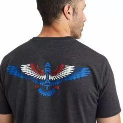 Ariat® Men's Wingspan Charcoal Heather T-Shirt 10042659 -Wildwest Store F22 MNS WEST 10042659 detail01 bcec1cdf 1442 4702 a541 714833d76b39