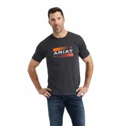 Ariat® Men's Charcoal Grey Octane Stack T-Shirt 10042780