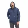 Ariat® Men's Rebar Workman Quarter Zip Navy Heather Hoodie 10041412 -Wildwest Store F22 MNS WORK 10041412 front