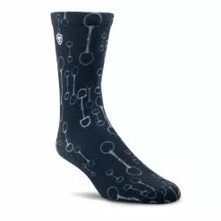 Ariat® Ladies Novelty Navy Raining Bits Crew Socks 10041366 2 Ariat® Ladies Novelty Navy Raining Bits Crew Socks 10041366 -Wildwest Store F22 UNI ENGL 10041366 detail01