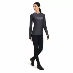 Ariat® Ladies Lumina Logo Ebony Long Sleeve T-Shirt 10041256 -Wildwest Store F22 WMS ENGL 10041256 full 40123c6c 1448 46df ac07 7e7c0dab3940