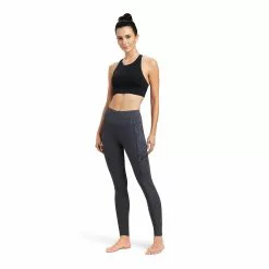 Ariat® Ladies E0S Lumina Knee Patch Tight Ebony Leggings 10041349 -Wildwest Store F22 WMS ENGL 10041349 full