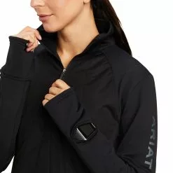 Ariat® Ladies Venture Quarter Zip Black Sweatshirt 10041395 -Wildwest Store F22 WMS ENGL 10041395 detail01