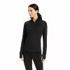 Ariat® Ladies Venture Quarter Zip Black Sweatshirt 10041395 -Wildwest Store F22 WMS ENGL 10041395 front