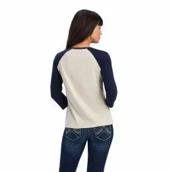 Ariat Ladies R.E.A.L.™ Sunrise Classic Beige T-Shirt 10041292 -Wildwest Store F22 WMS WEST 10041292 back