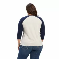 Ariat Ladies R.E.A.L.™ Sunrise Classic Beige T-Shirt 10041292 -Wildwest Store F22 WMS WEST 10041292 back plus