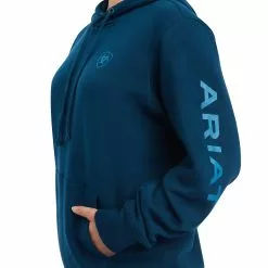 Ariat® Ladies R.E.A.L.™ Classic Logo Hydra Hoodie 10041635 -Wildwest Store F22 WMS WEST 10041635 detail01