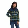 Ariat® Ladies R.E.A.L.™ Prescott Fleece Navy Jacket 10041818 -Wildwest Store F22 WMS WEST 10041818 front