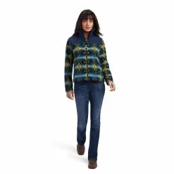 Ariat® Ladies R.E.A.L.™ Prescott Fleece Navy Jacket 10041818 -Wildwest Store F22 WMS WEST 10041818 full