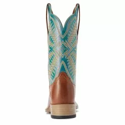 Ariat® Ladies Odessa Almond Roca & Metallic Turqueza Boots 10042387 -Wildwest Store F22 WMS WEST 10042387 heel
