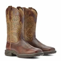 Ariat® Ladies Anthem Savanna Rich Clay & Brown Floral Boots 10042421 -Wildwest Store F22 WMS WEST 10042421 pair