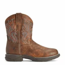 Ariat® Ladies Anthem Round Toe Copper Kettle Shorties 10042422 -Wildwest Store F22 WMS WEST 10042422 side1