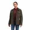 Ariat Rebar DuraCanvas Sherpa Lined Chocolate Brown Jacket 10041470 5 Ariat Rebar DuraCanvas Sherpa Lined Chocolate Brown Jacket 10041470 -Wildwest Store F22 WMS WORK 10041470 front