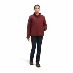 Ariat® Ladies Rebar DuraStretch Insulated Port Red Jacket 10041472 -Wildwest Store F22 WMS WORK 10041472 full