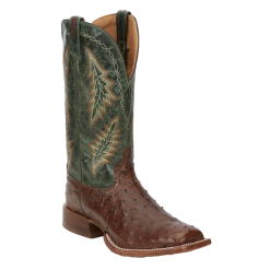 Ariat Tony Lama Men's Hayden Antique Green & Ostrich Western Boots EP8270