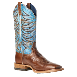Ariat Men's Firecatcher Well Brown & Blue Lake Leather Boots 10035952