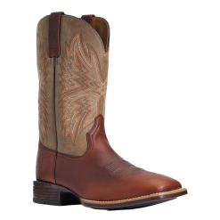 Ariat Men's Valor Ultra Peanut Brown Square Toe Western Boots 10034081