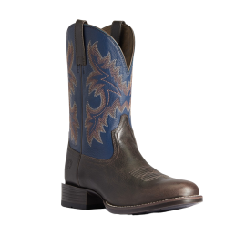 Ariat Men's Stockman Ultra Wicker/Federal Blue Western Boots 10038366