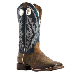 Ariat® Men's Circuit Champ Woodsmoke & Deep Azul Western Boots 10029686