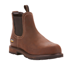 Ariat® Men's Groundbreaker Chelsea H20 Steel Toe Brown Boots 10024983